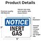 Signmission Inert Gas OSHA Notice Sign, Vinyl Decal, 5in W x 3.5in L, 2PK OS-2PACK-NS-D-35-L-13696 - alternate 4